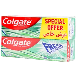 Colgate Fresh Confidence Green Gel Toothpaste 2*75 ml