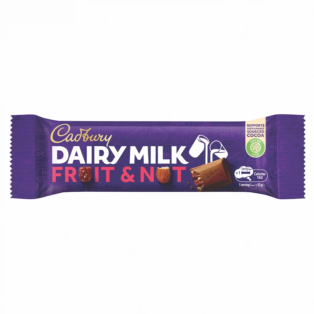 Cadbury Dairy Milk Chocolate Fruit & Nut 95 gm