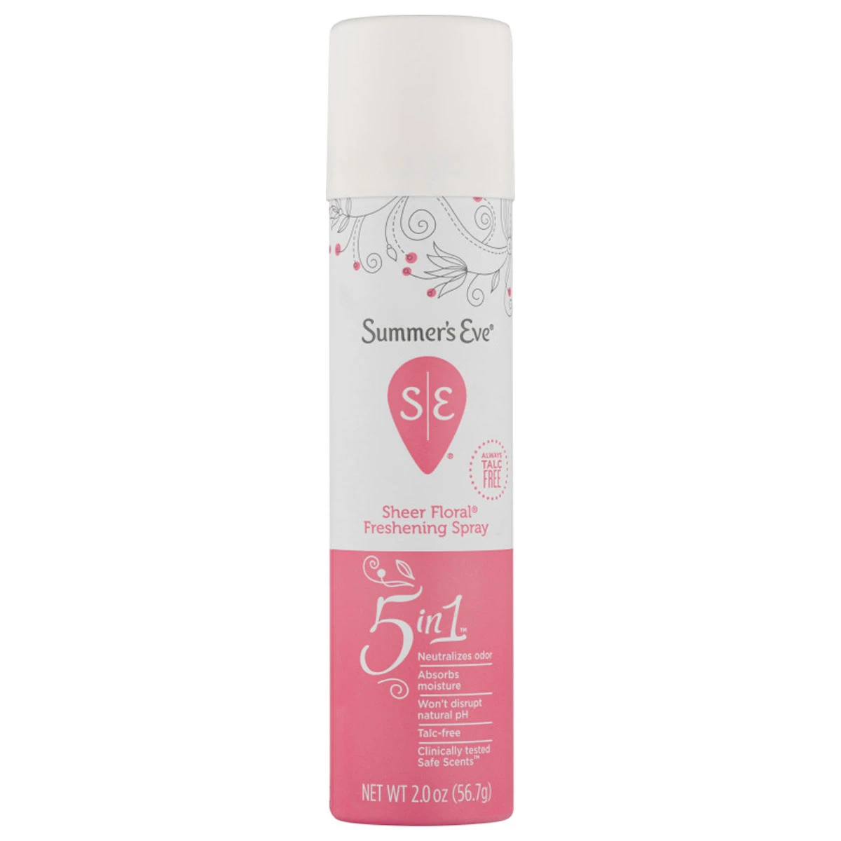 Summer'S Eve Floral Sheer Scented Spray For Intimate Area 56.7 gm