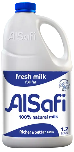 الصافي حليب طازج كامل الدسم 1.2 لتر