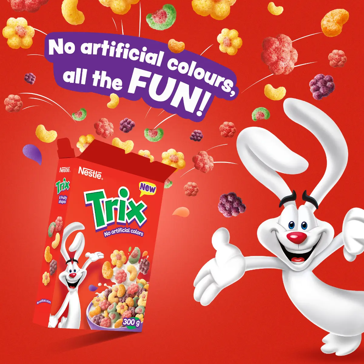 Trix Fruity Breakfast Cereal 300 gm - view 2