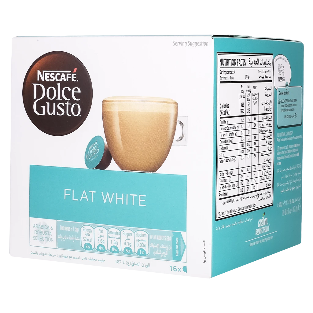 Nescafe Dolce Gusto Flat White 16 Capsules