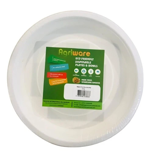 Agriware Deep Round Plate 10 Inches 5 Pieces