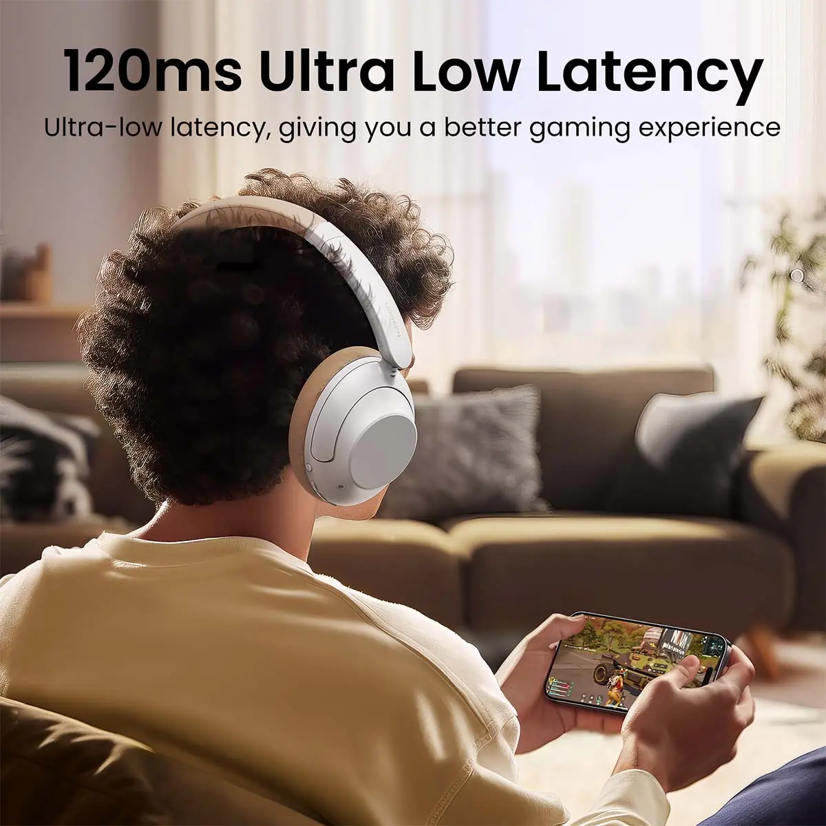 Ugreen Headphones Hitune Max 5 Hybrid Active Noise White - view 8