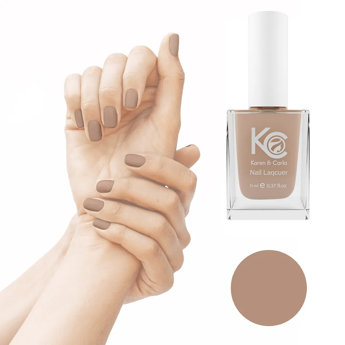 Karen And Carla Nail Lacquer Latte 124 - view 3