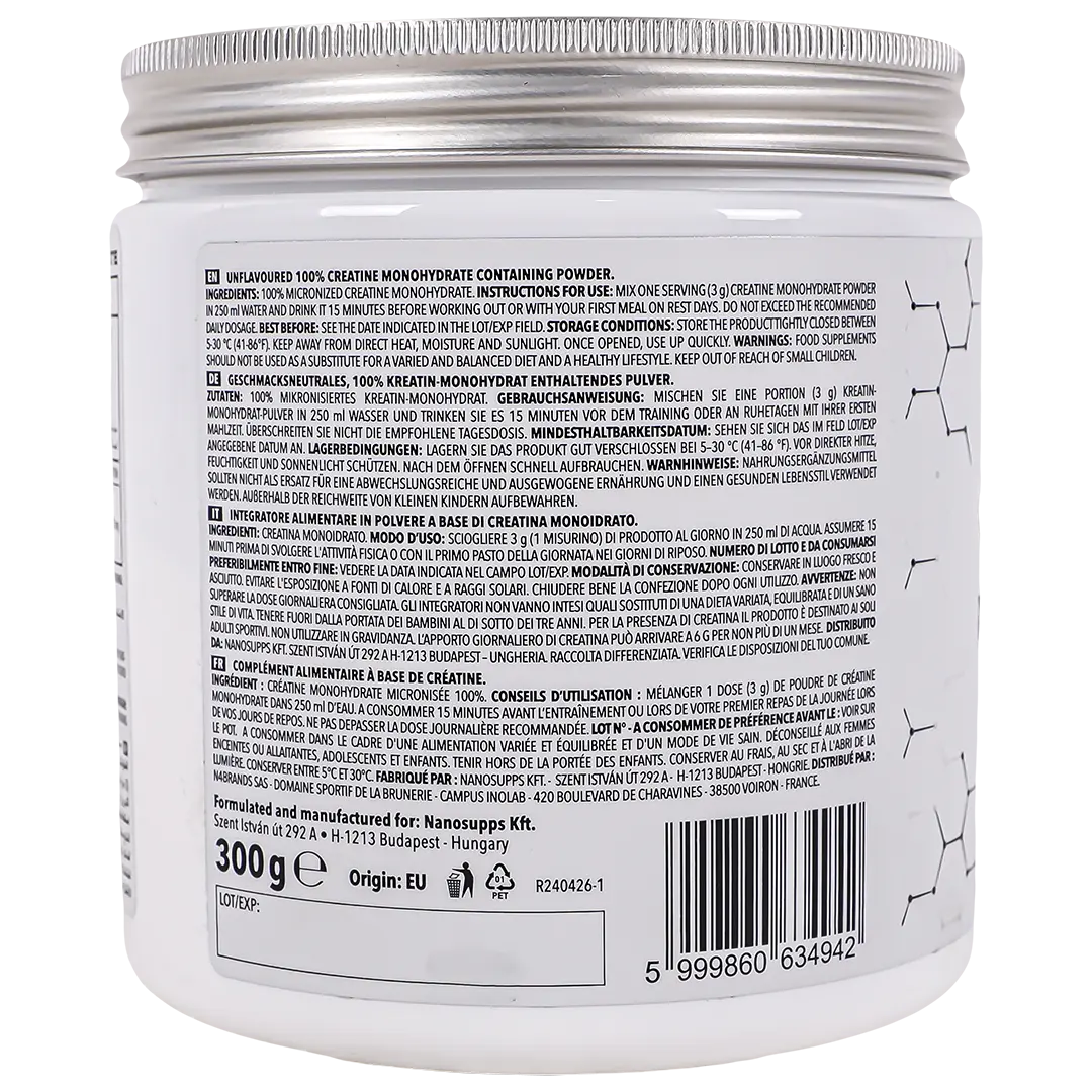 Nano Supps Creatine Monohydrate Creapure 300 gm - view 2