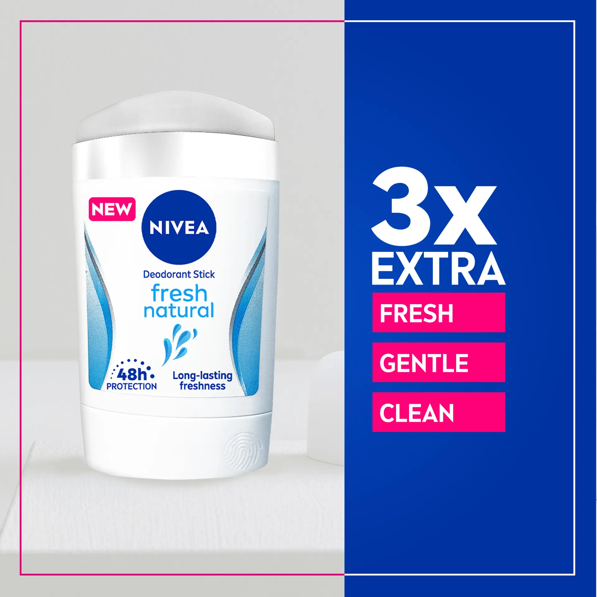 NIVEA Deodorant Stick for Women 48h Protection Fresh Natural Ocean Extracts 50 ml - view 4