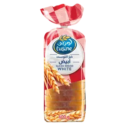 Lusine Bread Sliced White 600 gm