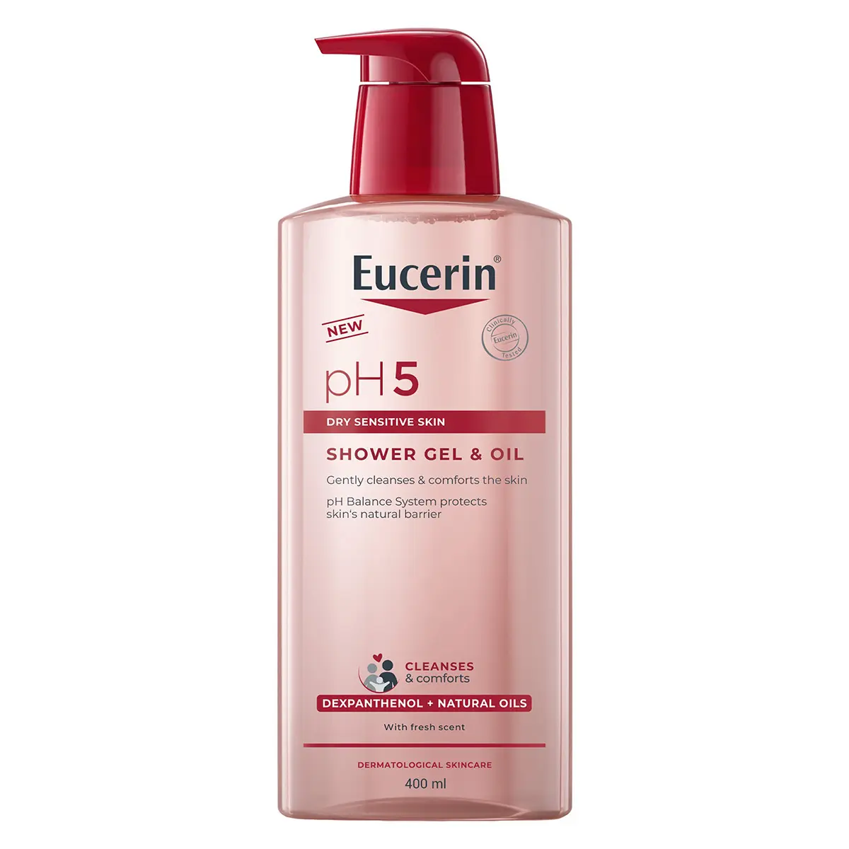 Eucerin pH5 Body Wash Shower Gel & Oil Cleanser 400ml - view 1