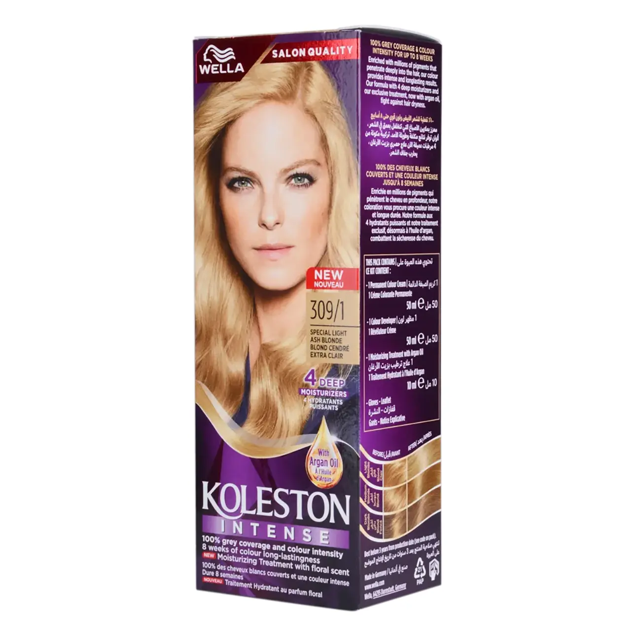 Wella Koleston Hair Colour Creme 309/1 Light Ash Blonde 100 ml - view 1