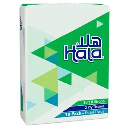 Hala Facial Tissue 2 Ply Pack 10 Pcs