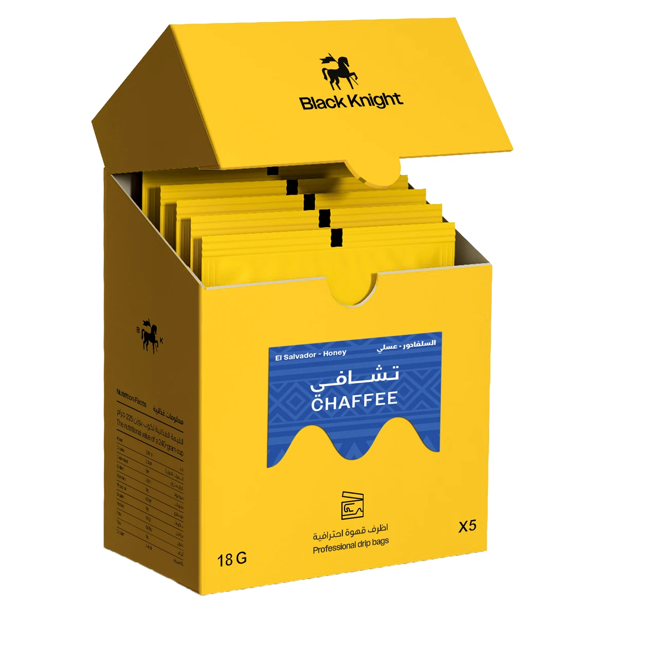 Black Knight El Salvador Drip Box Chaffee Honey 5 PCS