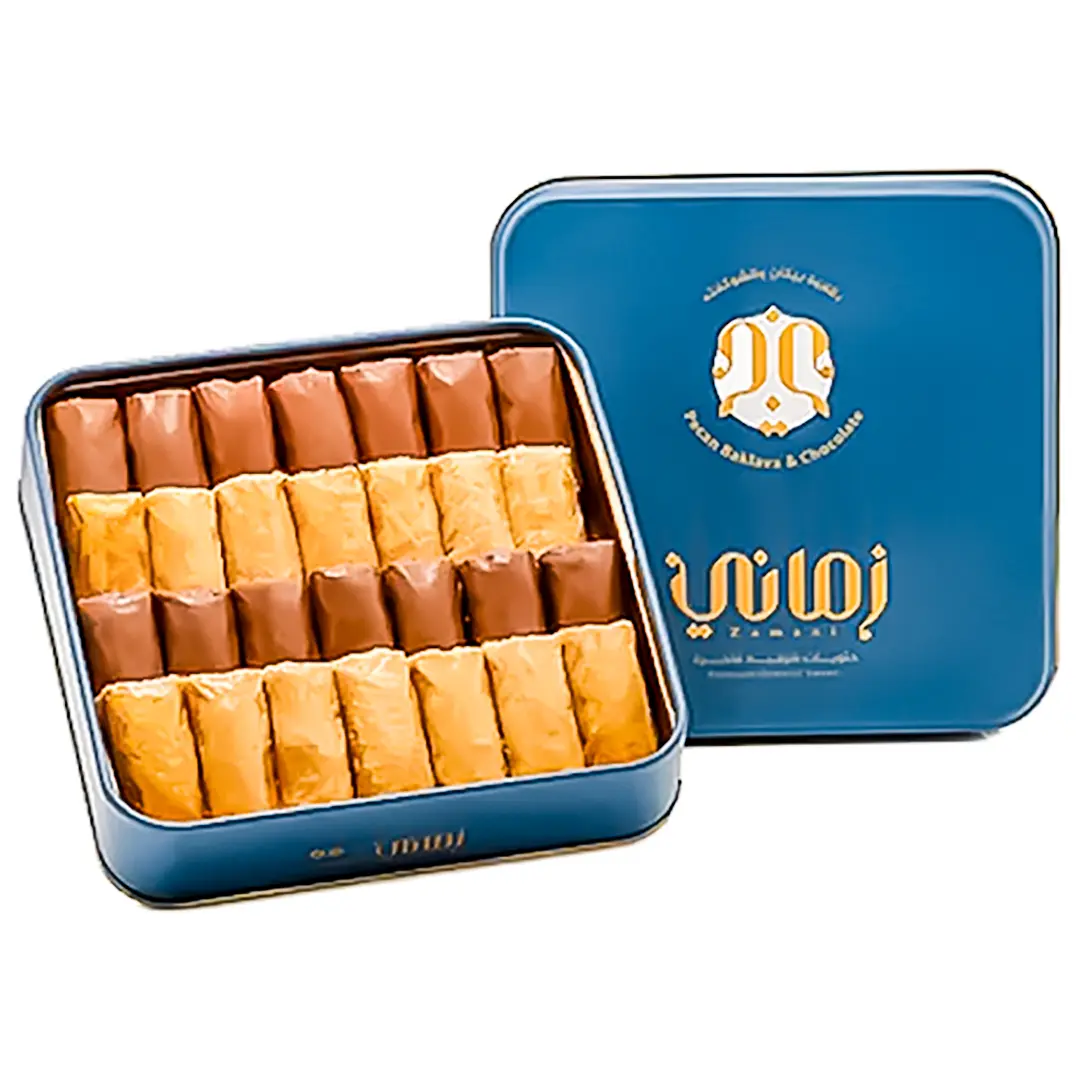 Zamani Pecan Baklava with Chocolate 400 gm   - view 3
