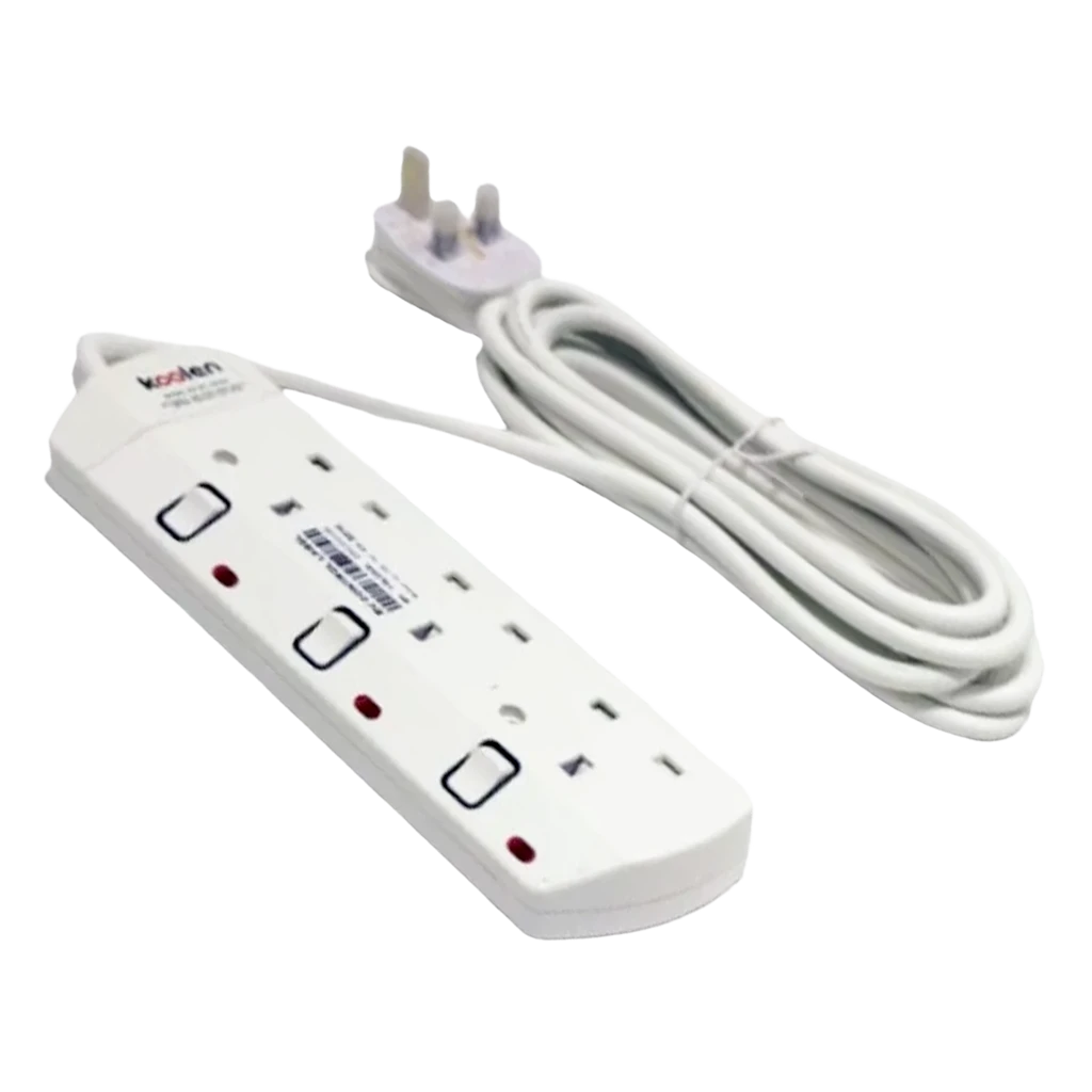 Koolen Electrical Extension with 3 Sockets 3 m