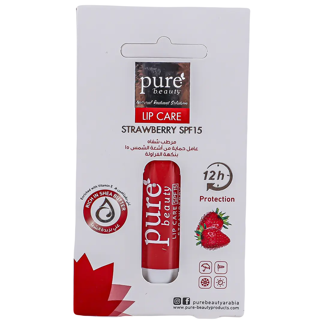 Pure Beauty Lip Balm Strawberry Spf15 4.2 gm - view 3