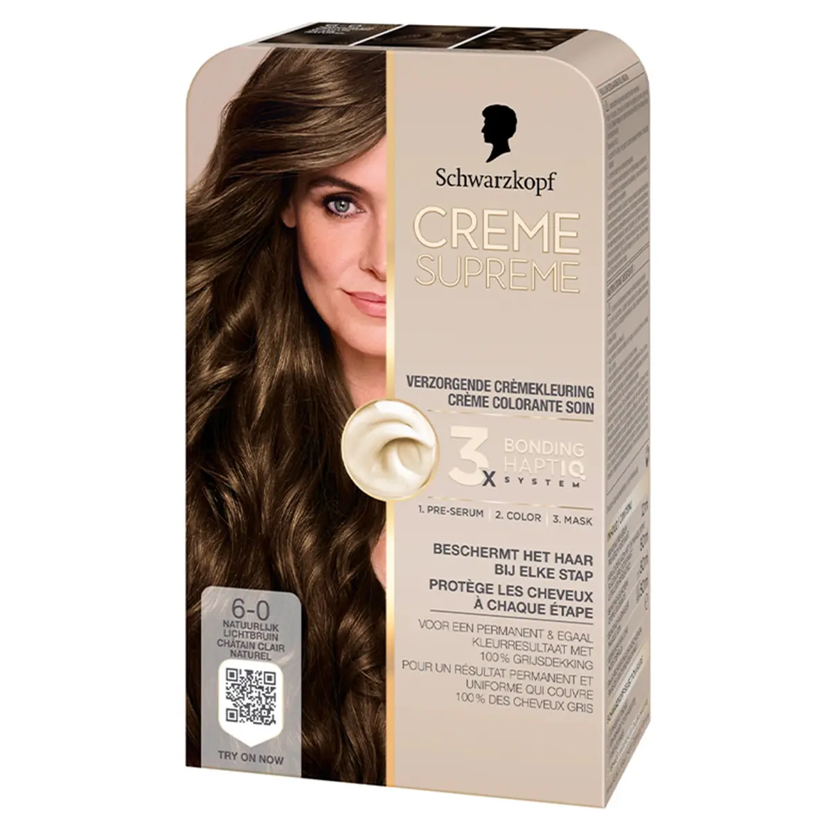 Schwarzkopf Creme Supreme Full Kit 6-0 Natural Light Brown - view 1