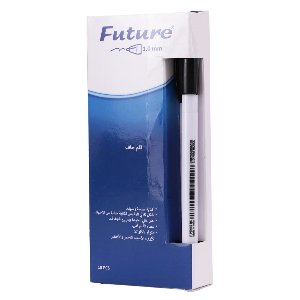 Future  Ball Point Pen Box Of 10 Pens Black