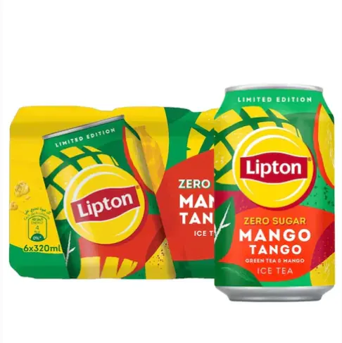 Lipton Green Ice Tea Mango Tango Zero Sugar 6 Pcs 320 ml - view 1