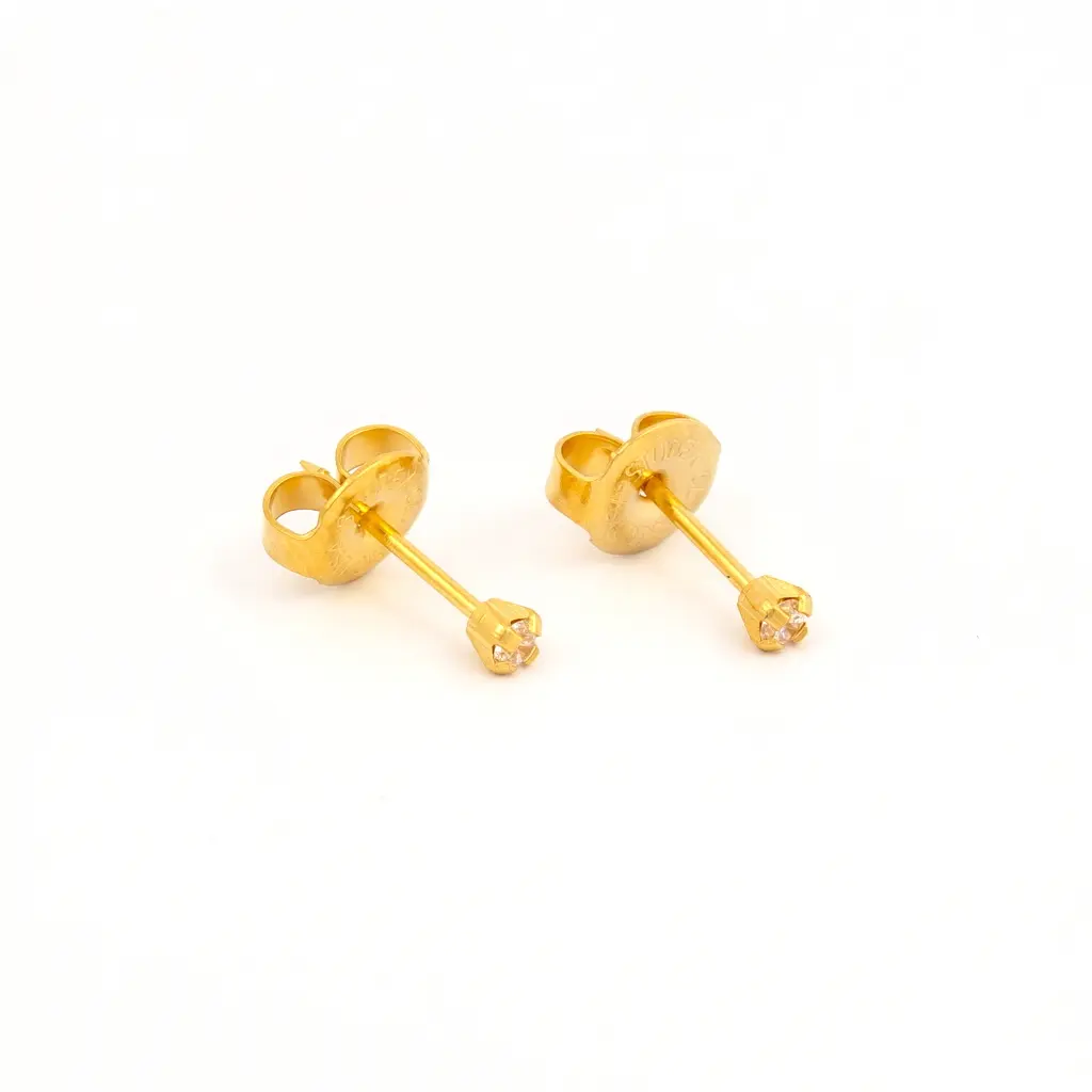 Studex 2mm Cz Tiffany Gold Plated- Ear Piercing Kit - view 2