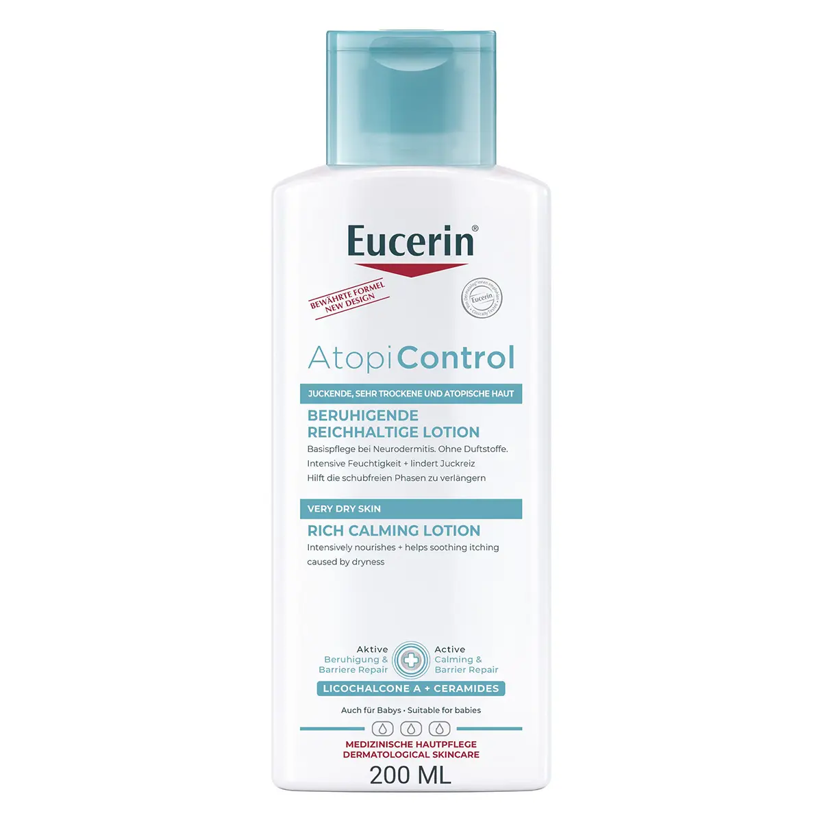 Eucerin AtopiControl Calming Lotion with Natural Omega Oils 250ml - view 1