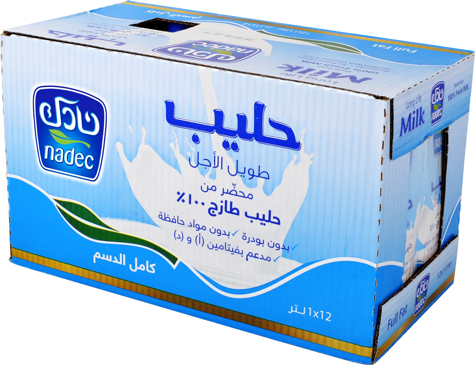 Nadec Full Fat Milk 12 pcs 1 L - view 4
