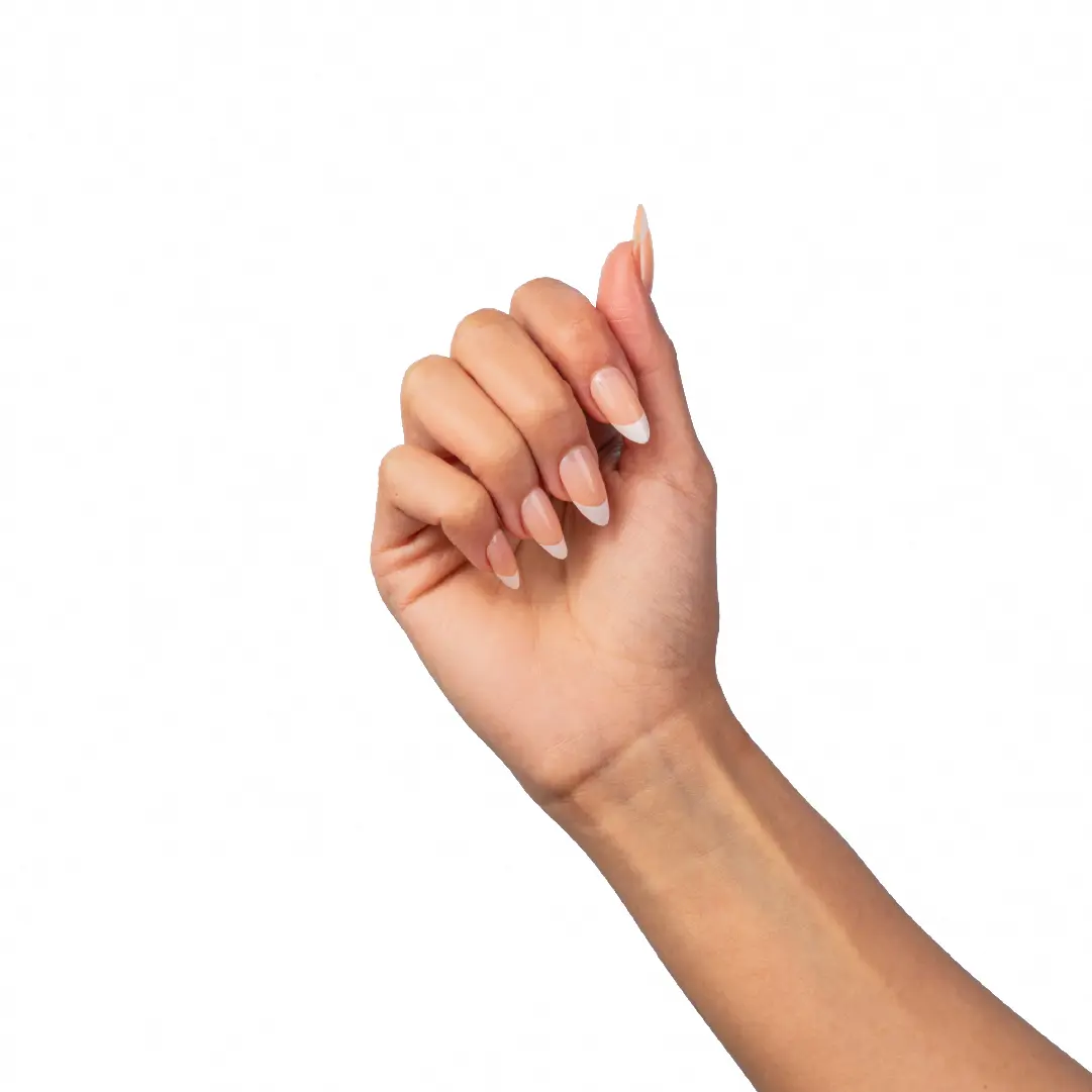 Loca Acrylic Nails A4-Almond Shape Natural French - view 6