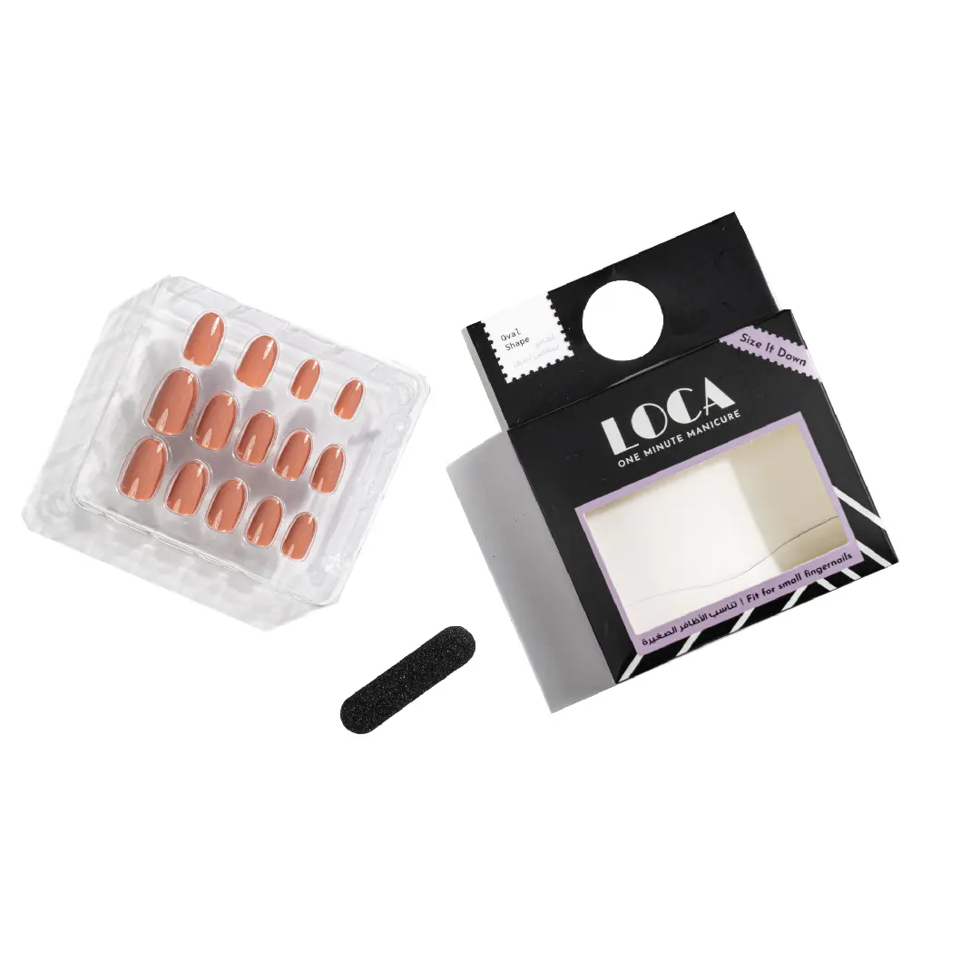 Loca Small Nails Oval Shape Nude N6 - view 2