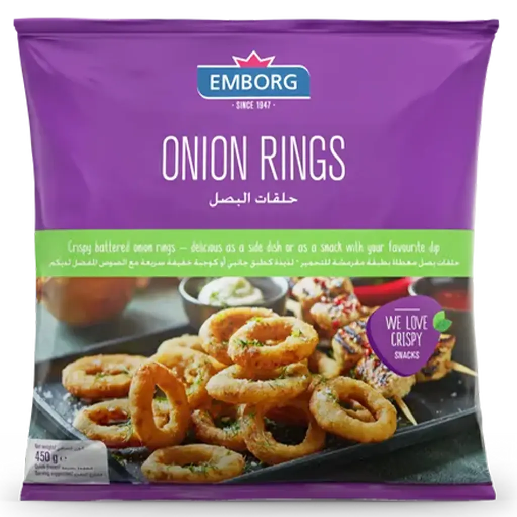 Emborg Onion Rings. Chopped onions in crispy batter 450 gm - view 1