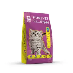 Purevet Dry Cat Food Chicken and Potatoes Kitten 1 kg
