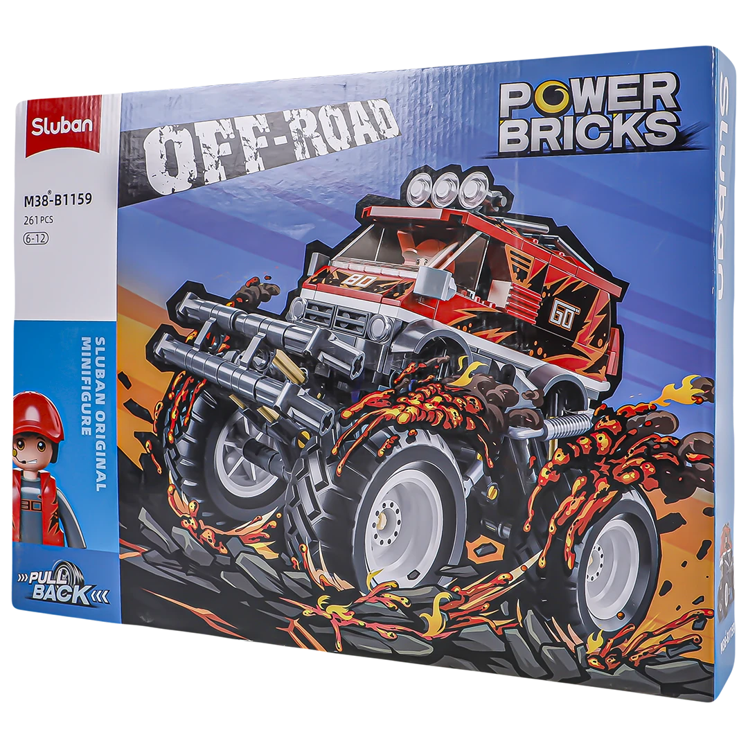 Sluban Red Desert Car Assembly 261 pcs