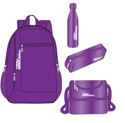 Tooly Backpack 18 inch  set of 4 In 1
