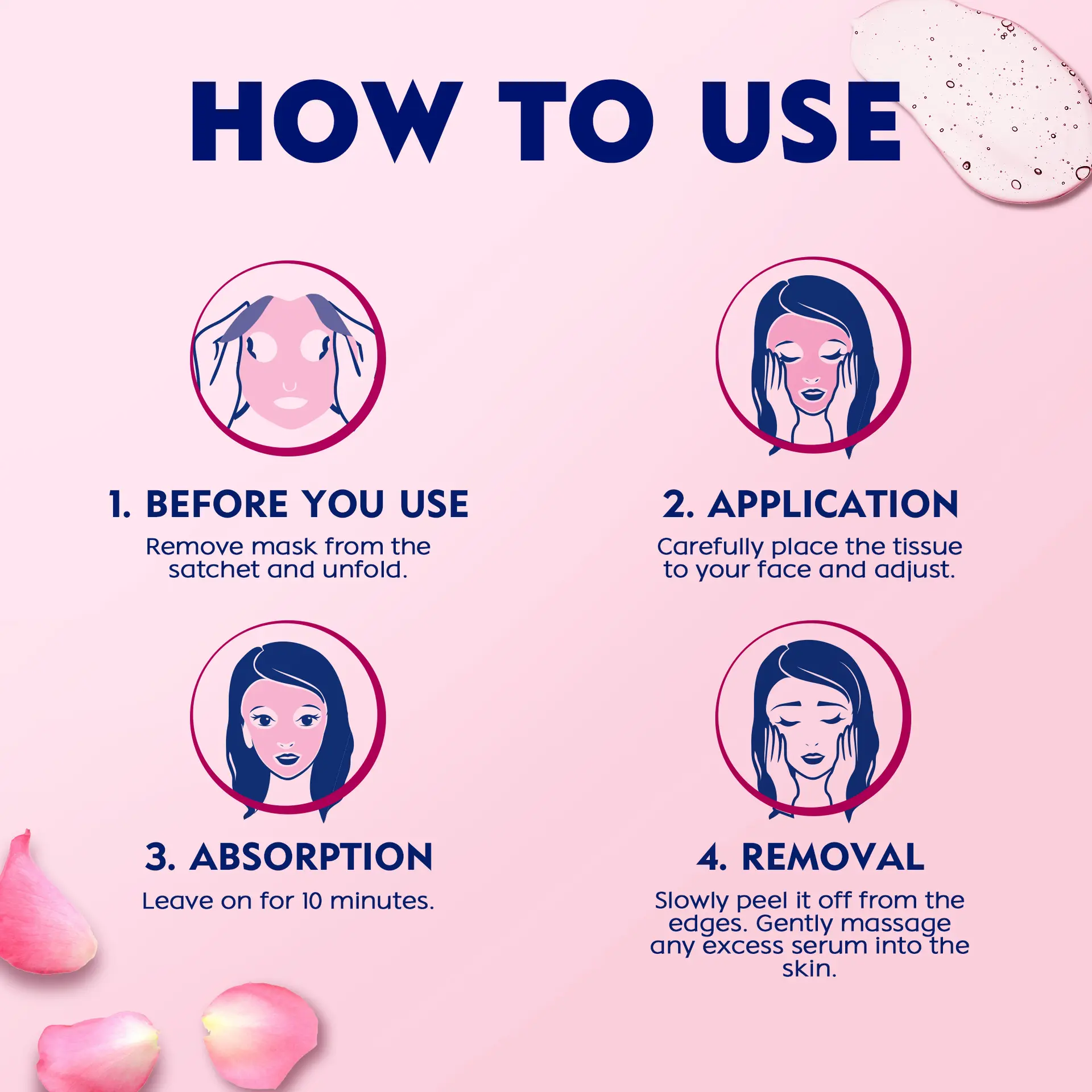 Nivea Face Sheet Mask Hydrating Rose Care 1 Mask - view 3