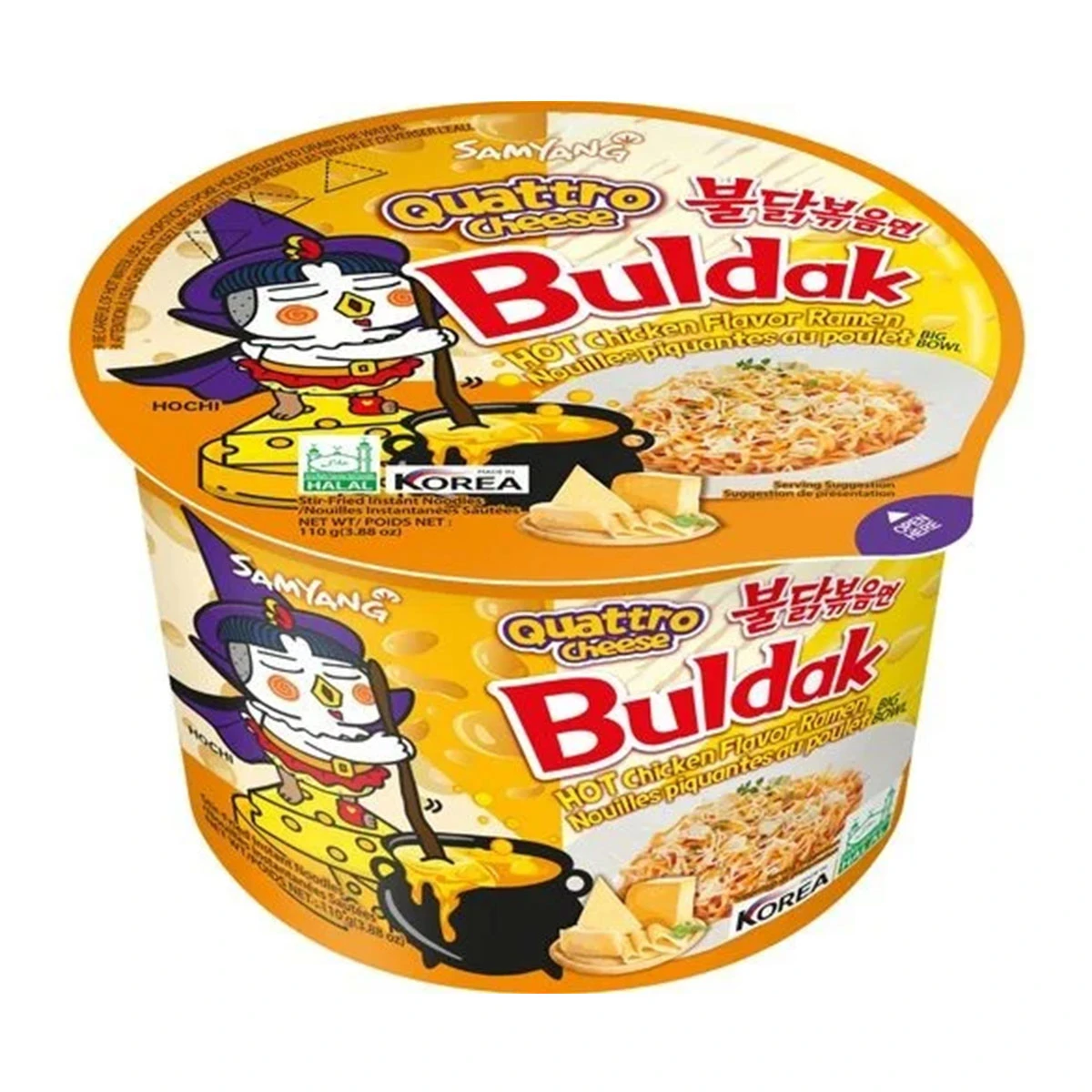 Samyang Noodles Buldak Ramen Quattro Cheese Hot Chicken Flavor 110 gm 