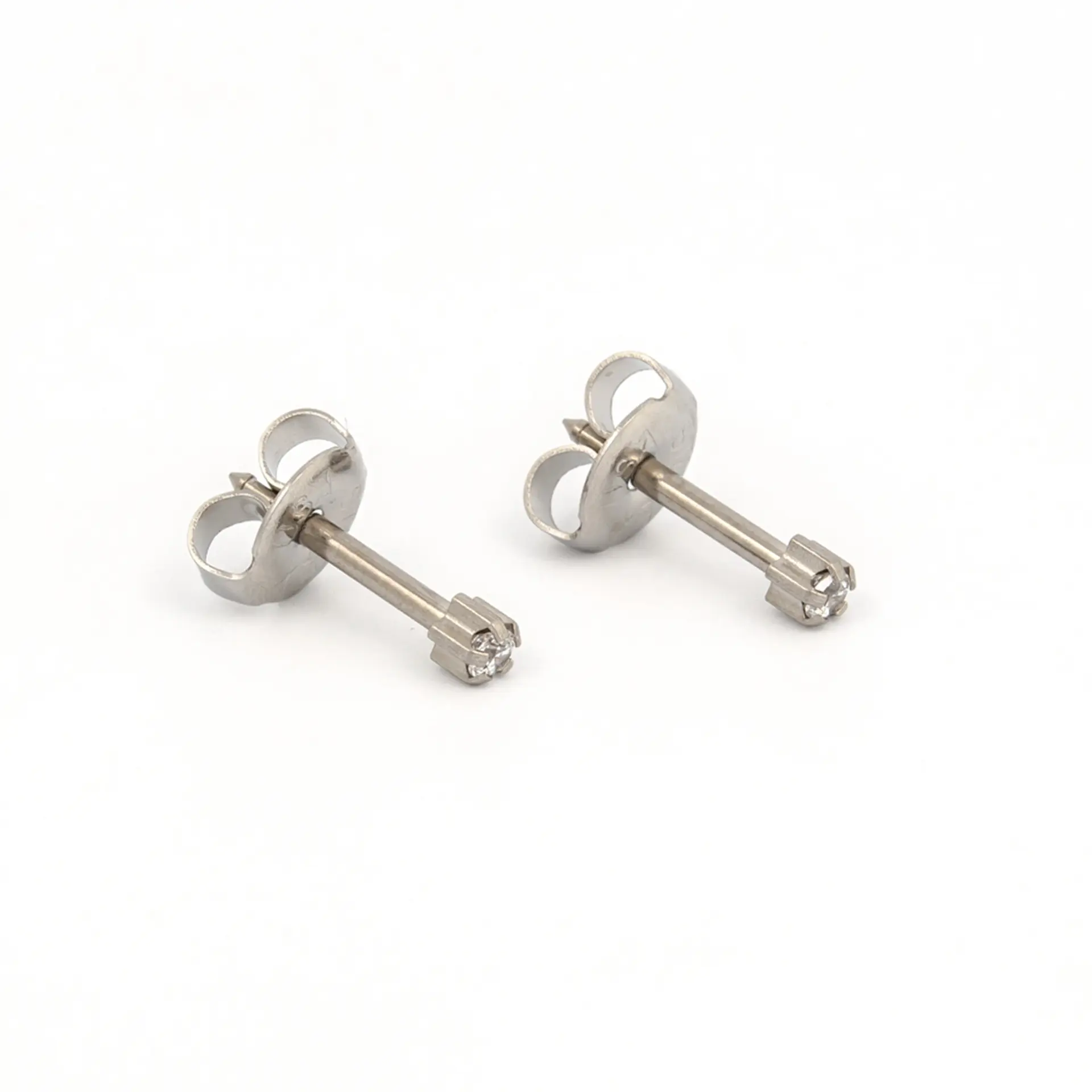 Studex Mini Cubic Zirconia Stainless Steel- Earrings For Sensitive Ears - view 2