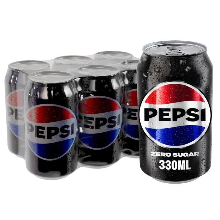 Pepsi Zero Carbonated Soft Drink 6X330ML