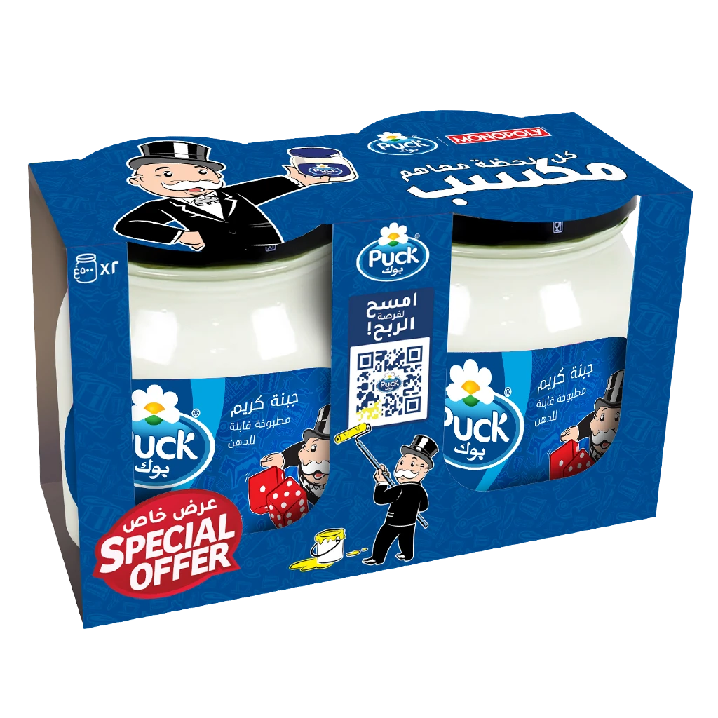 Puck Analogue Spreadable Cream Cheese 2 pcs 500 gm