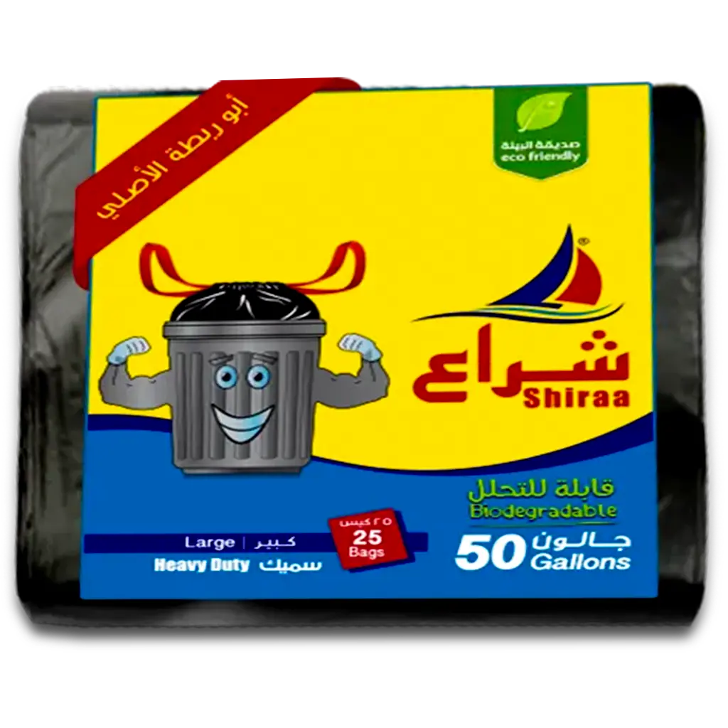 Shiraa Trash Thick Tie Bag 50 Gallon 25 Pcs - view 1