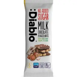 Diablo Milk Chocolate & Hazelnuts No Added Sugar 75 gm