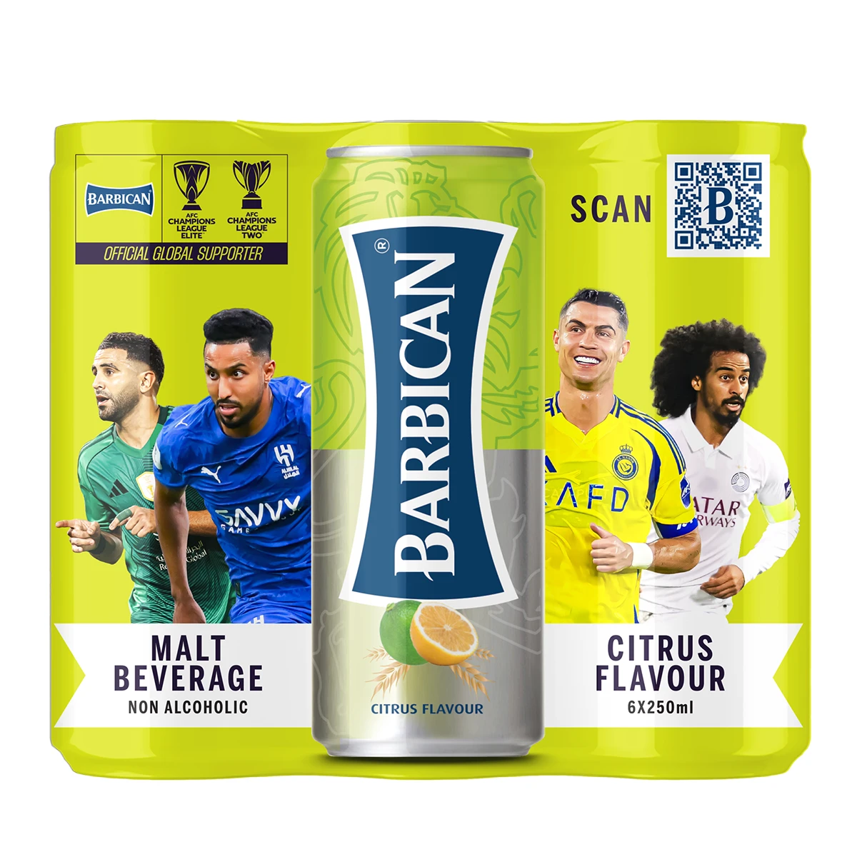 Barbican Malt Drink Citrus Flavored Non Alcoholic 6 pcs 250 ml