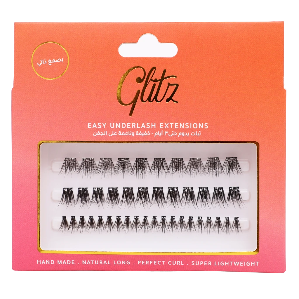 Glitz Pre-Glue Extension Lashes And Tweezers