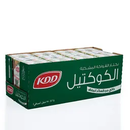 كي دي دي نكتار كوكتيل بدون سكر مضاف 24 حبة 180 مل
