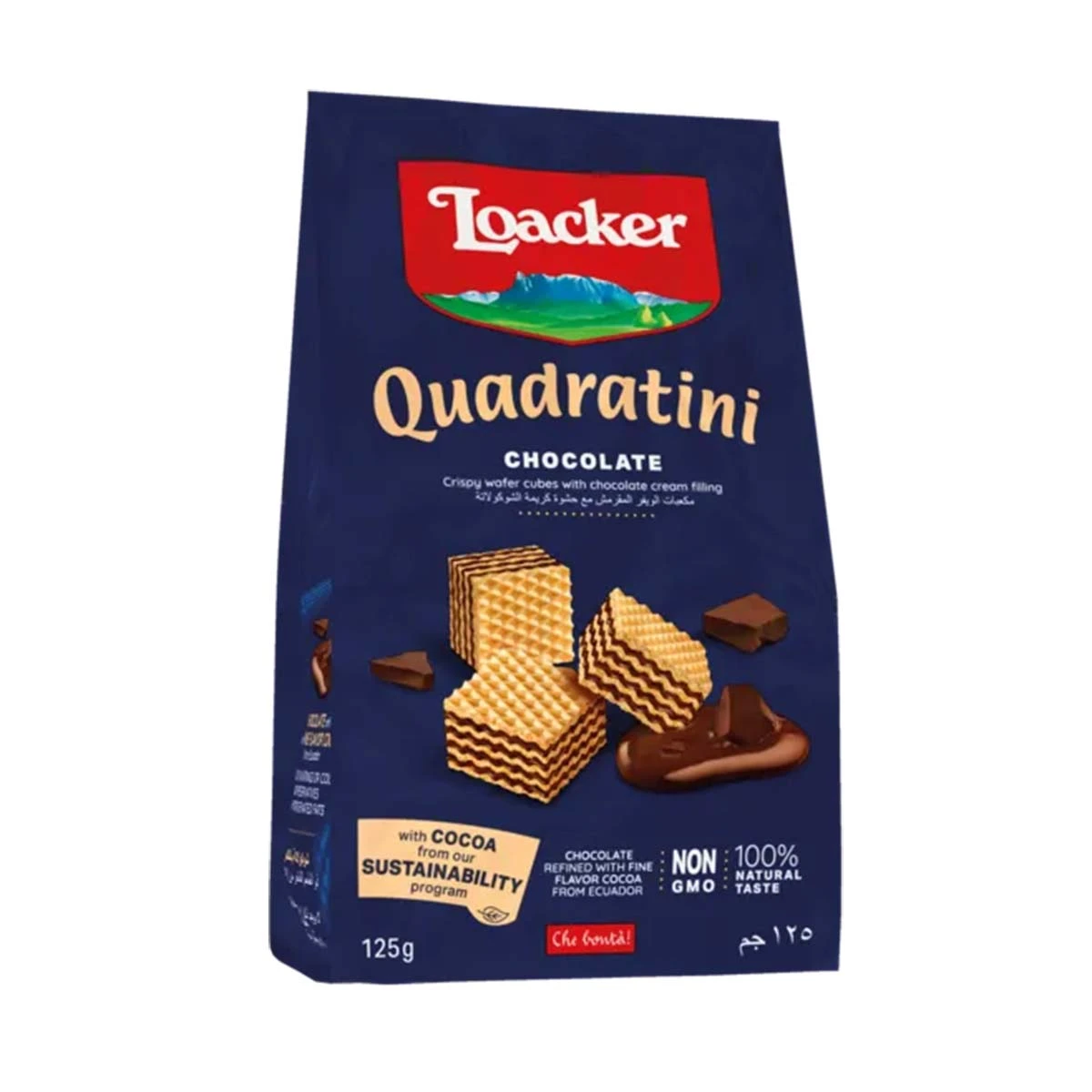 Loacker Quadratini Wafer With Chocolate 125 gm