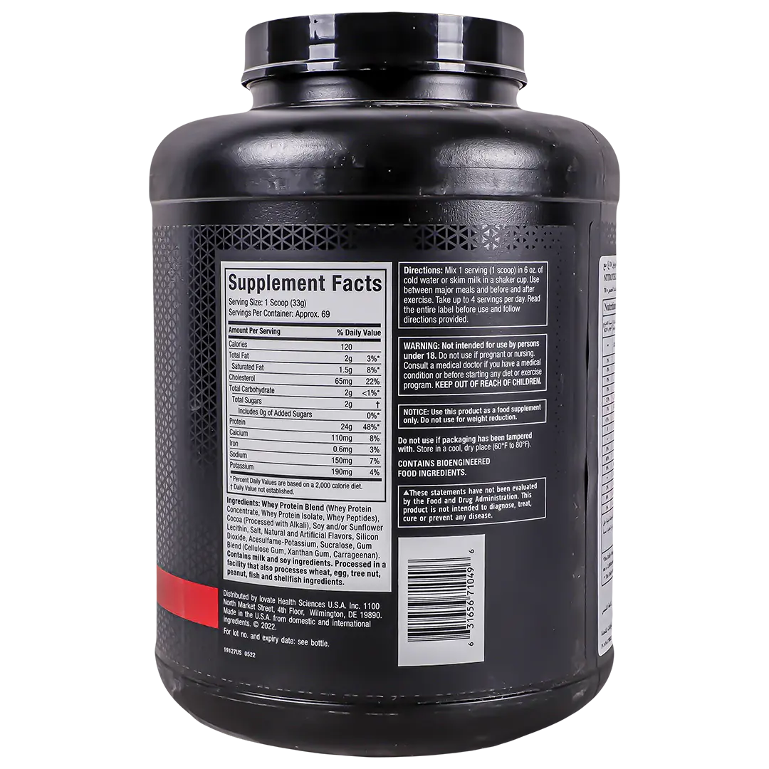 MuscleTech Nitro 100% Whey Gold Chocolate 5 lbs - view 3