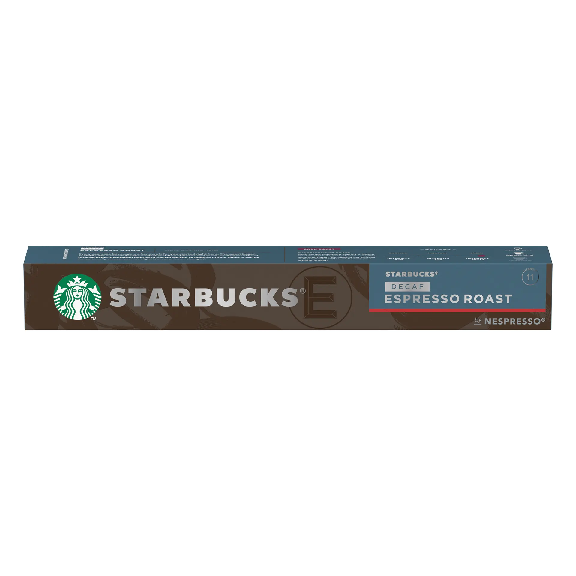 Starbucks Decaf Espresso Roast By Nespresso Dark Roast Coffee 10 Capsules - view 1