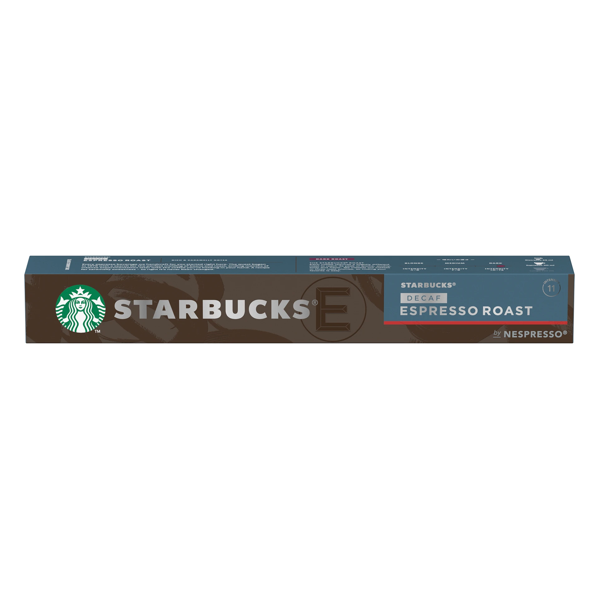 Starbucks Decaf Espresso Roast By Nespresso Dark Roast Coffee 10 Capsules