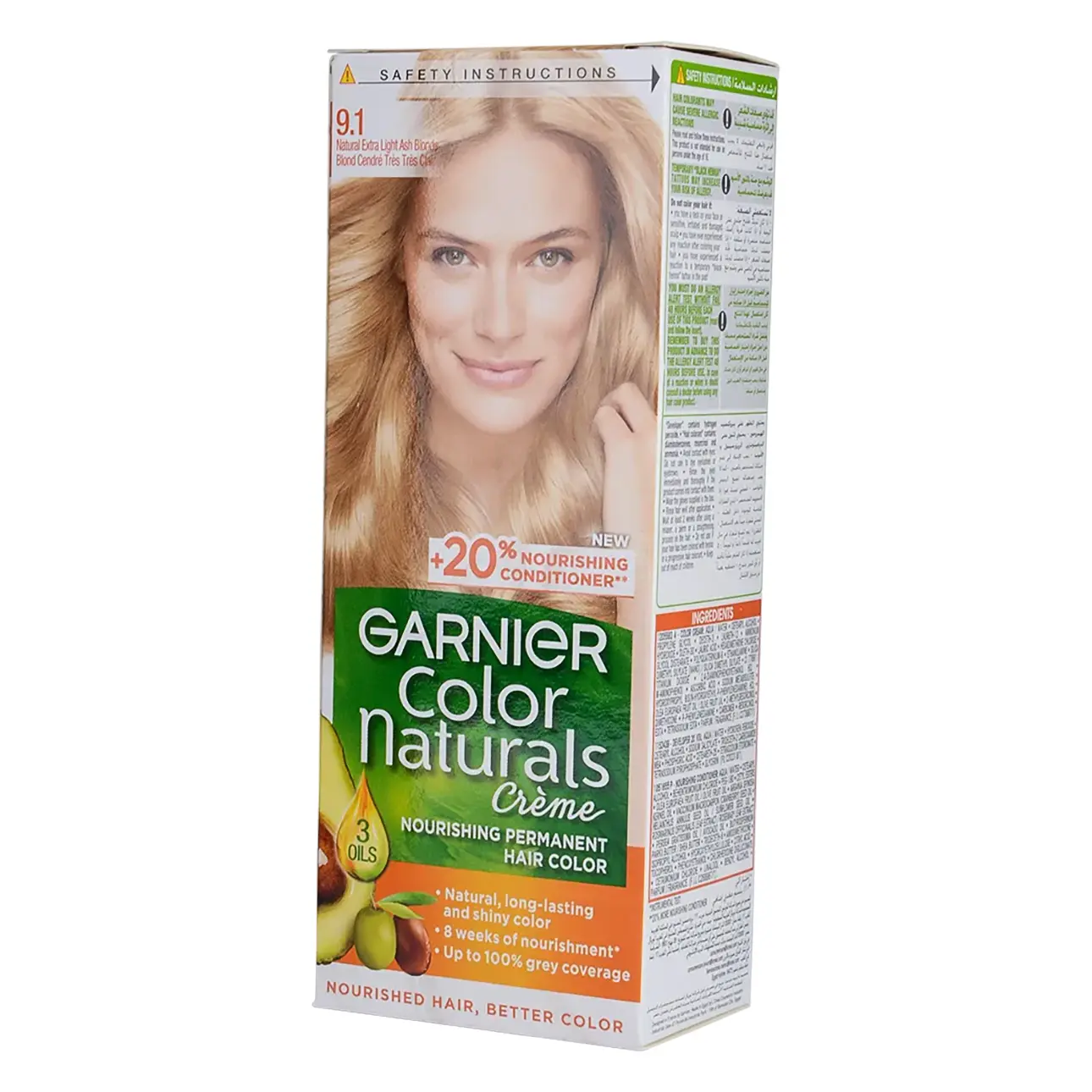 Garnier Hair Color Nature Natural Extra Light Ash Blond Number 9.1 - view 2