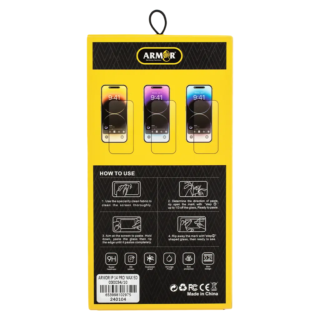 Armar Protection Glass Resistant To The Effects Of Shocks And Scratches iPhone 14 Pro Max - view 2