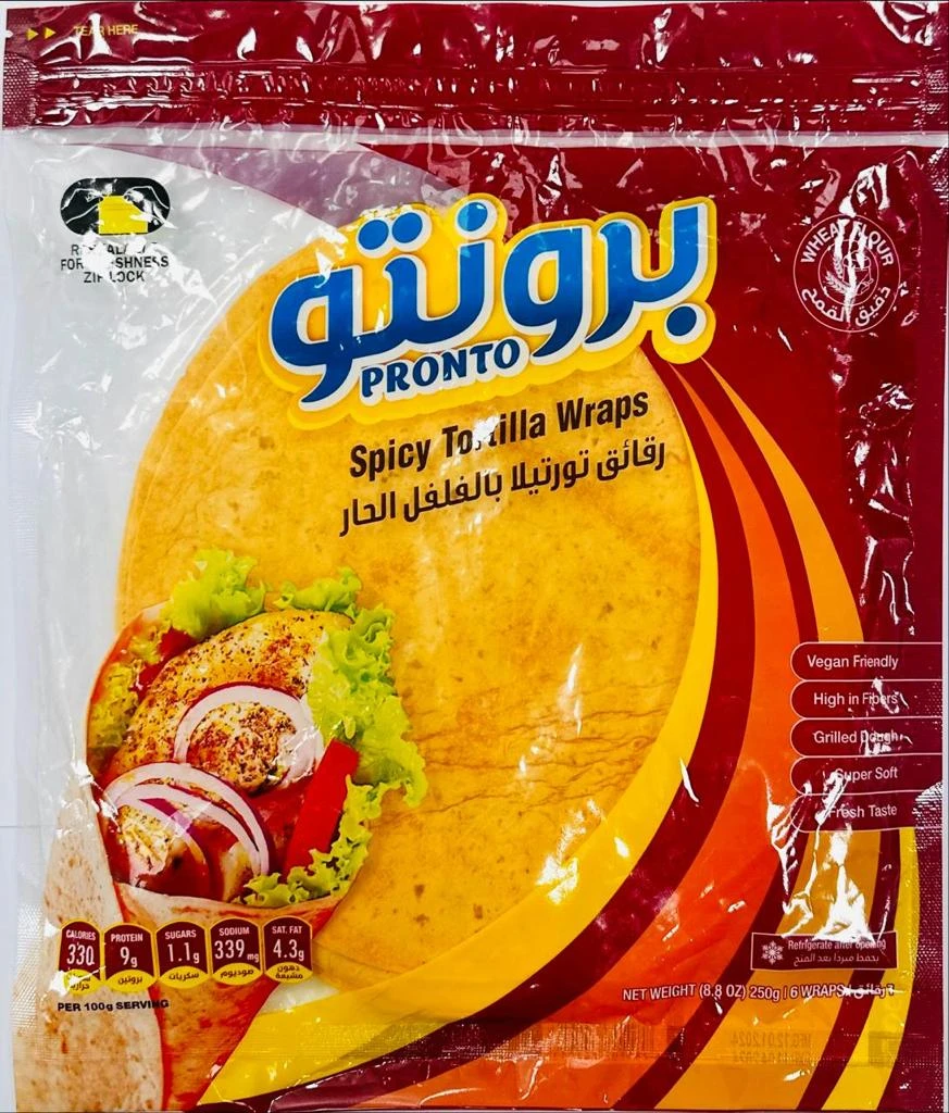 Pronto Tortilla Wrap Spicy 250 gm