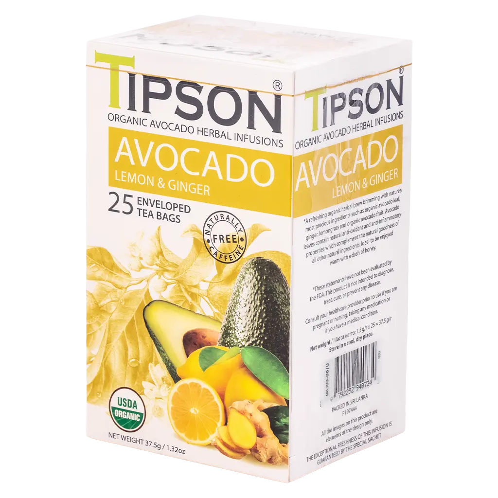 Tipson Tea Avocado Lemon & Ginger 25 Tea Bag - view 1
