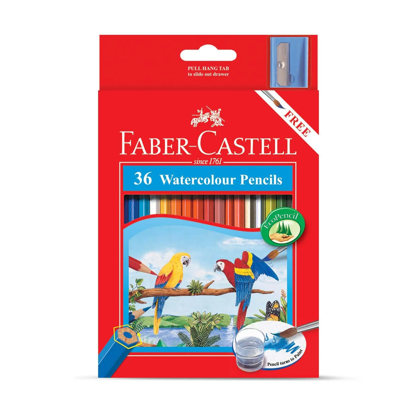 Faber Castell Parrot Water Colour Pencils 36 Colour - view 1